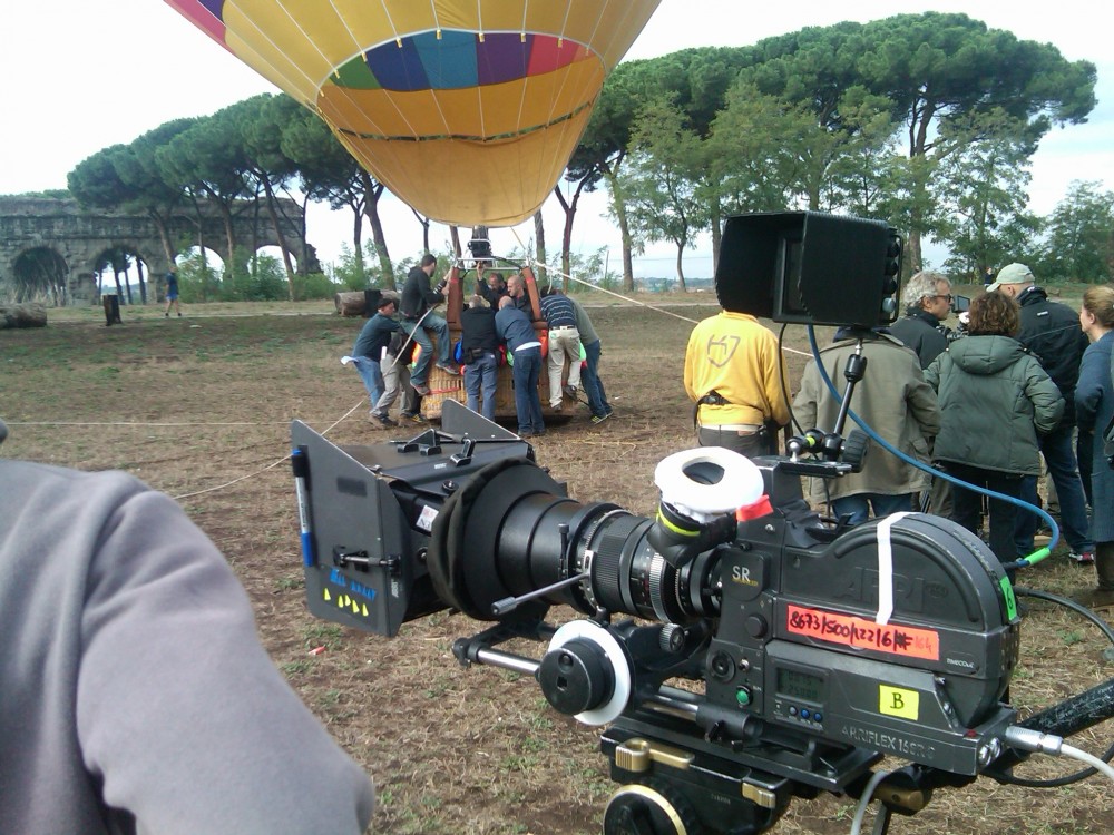 Riprese cinematografiche con Mongolfiere