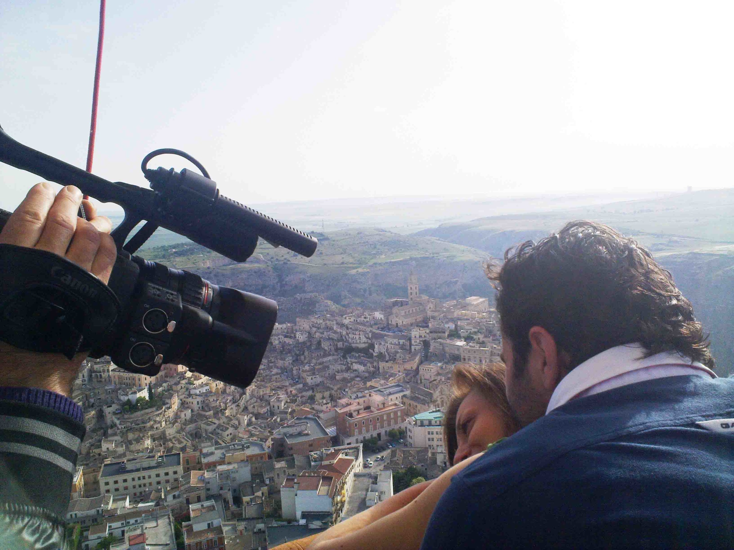 Video matrimoniale in mongolfiera