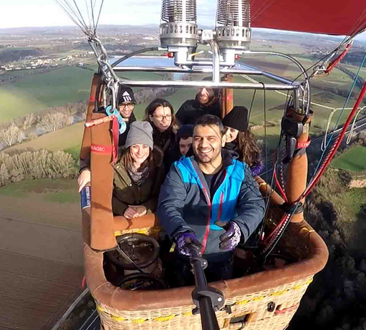 Volo in mongolfiera di Gruppo 8