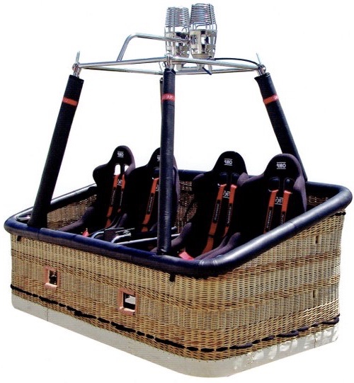 Cesta Mongolfiera con sedili Cesta Mongolfiera di lusso con sedili
