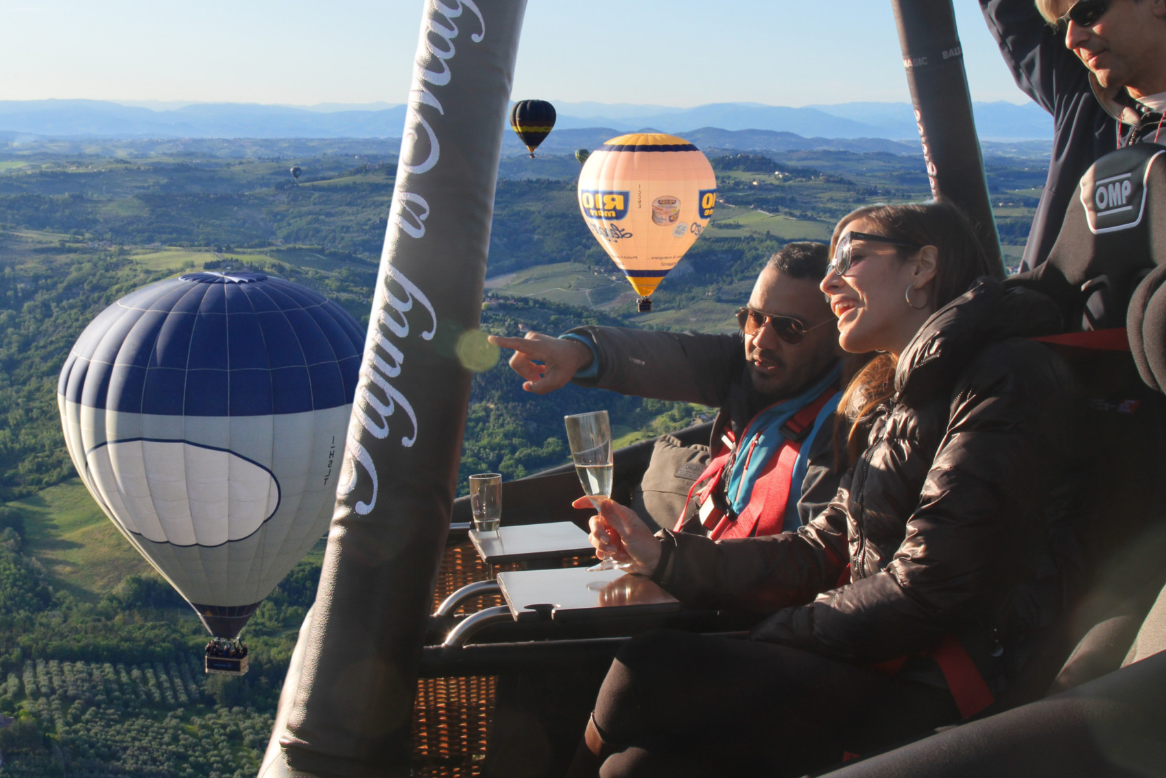 Volo in mongofiera di lusso Mongofiera di lusso nel chianti