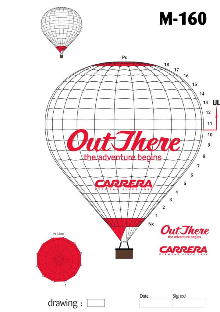 carrera balloon design custom