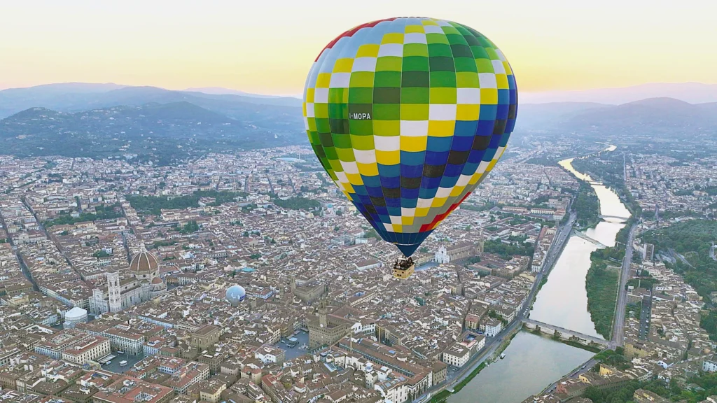 hot air balloon flight over Florence